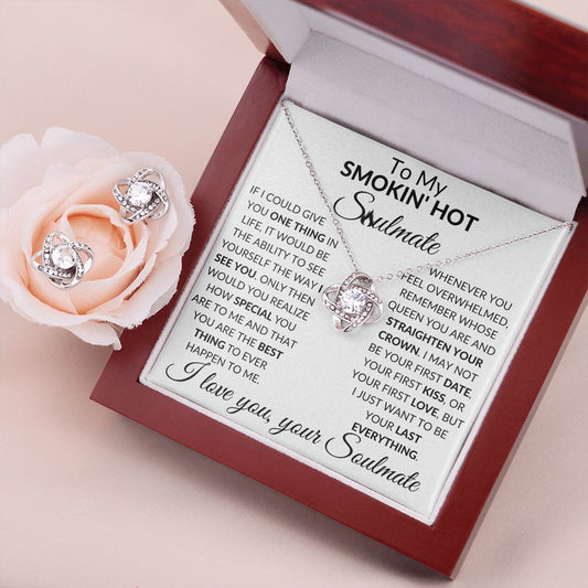 To My Soulmate - Last Everything - Valentine's Love Knot Necklace