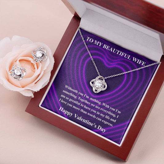 To My Wife Woman Of My Dreams - Love Knot Necklace