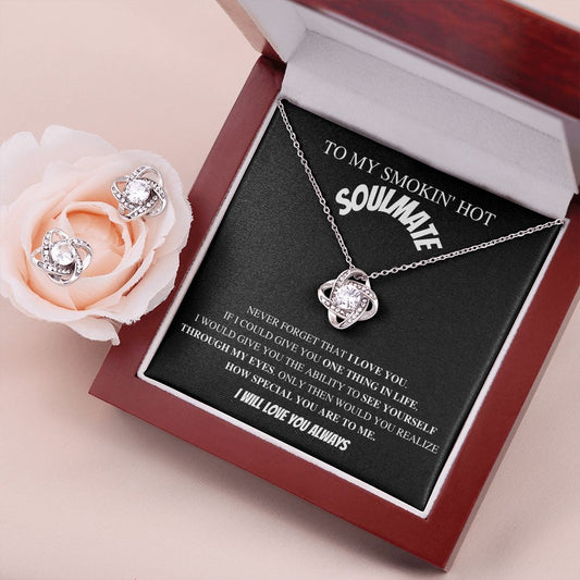 To My Smokin' Hot Soulmate - Valentine's Love Knot Necklace