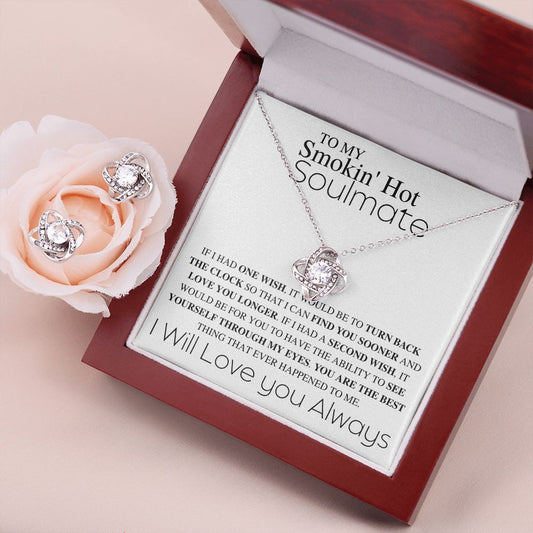 To My Soulmate - One Wish - Valentine's Love Knot Necklace