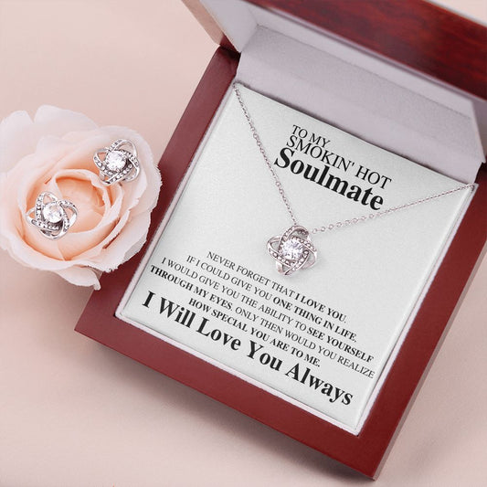 To My Soulmate - Never Forget - Valentine's Love Knot Necklace
