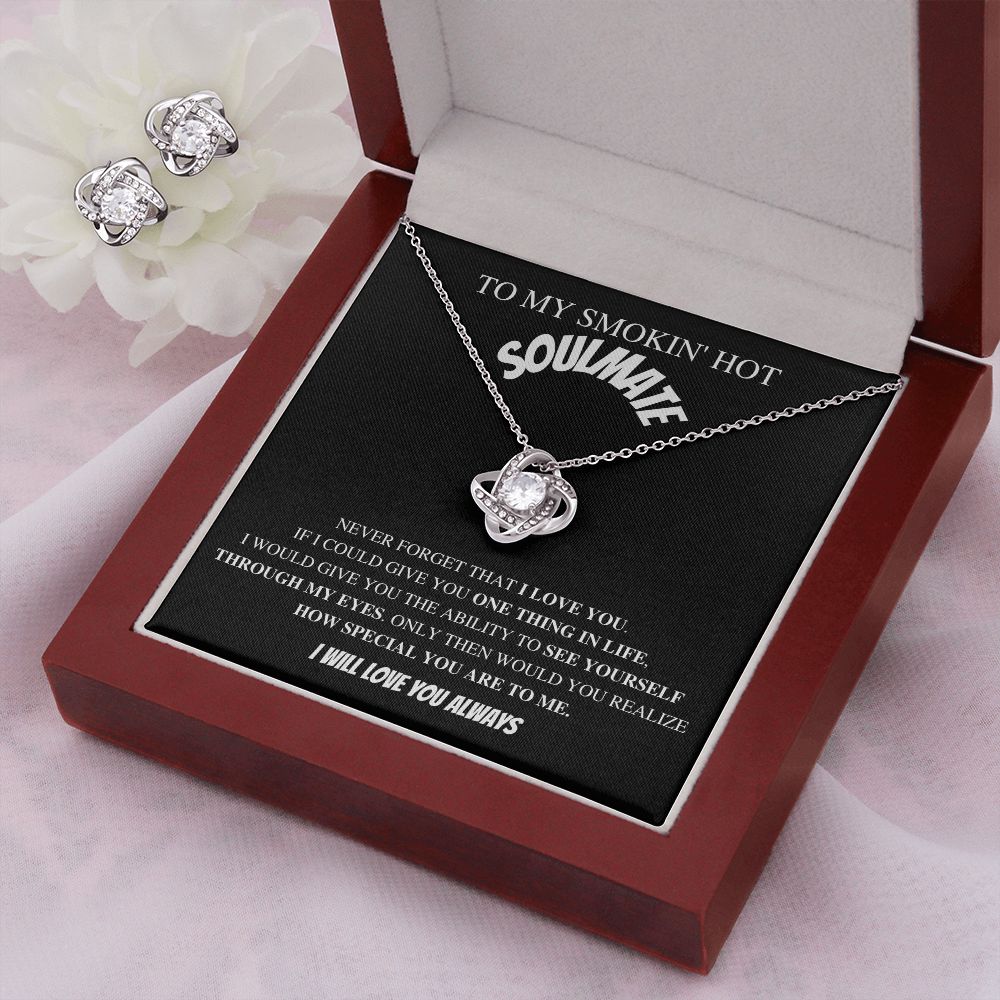 To My Smokin' Hot Soulmate - Valentine's Love Knot Necklace
