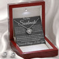 Gift For Soulmate Love Knot Necklace With Earrings Dream Msg