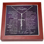 To My Daughter - Faith - Graduation Faith Cross Necklace