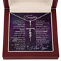 To My Daughter - Faith - Graduation Faith Cross Necklace