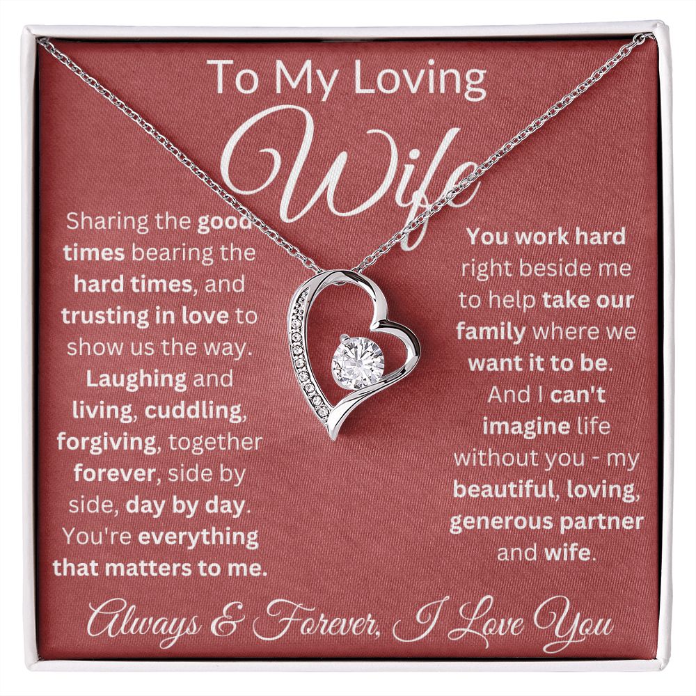 Trust In Love To Show Us The Way - Forever Love Necklace For Wife