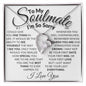 To My Soulmate - I'm So Sorry - Valentine's Love Heart Necklace