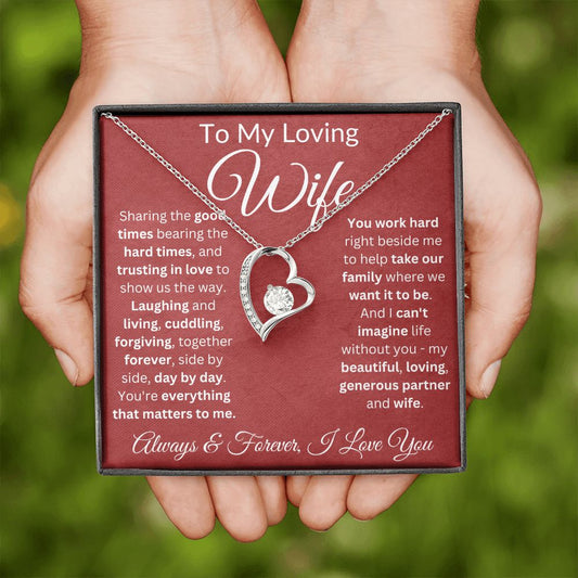Trust In Love To Show Us The Way - Forever Love Necklace For Wife