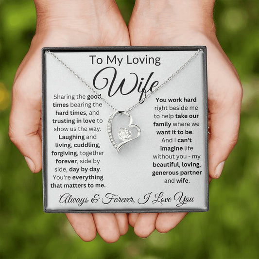 Trust In Love To Show Us The Way - Forever Love Necklace For Wife