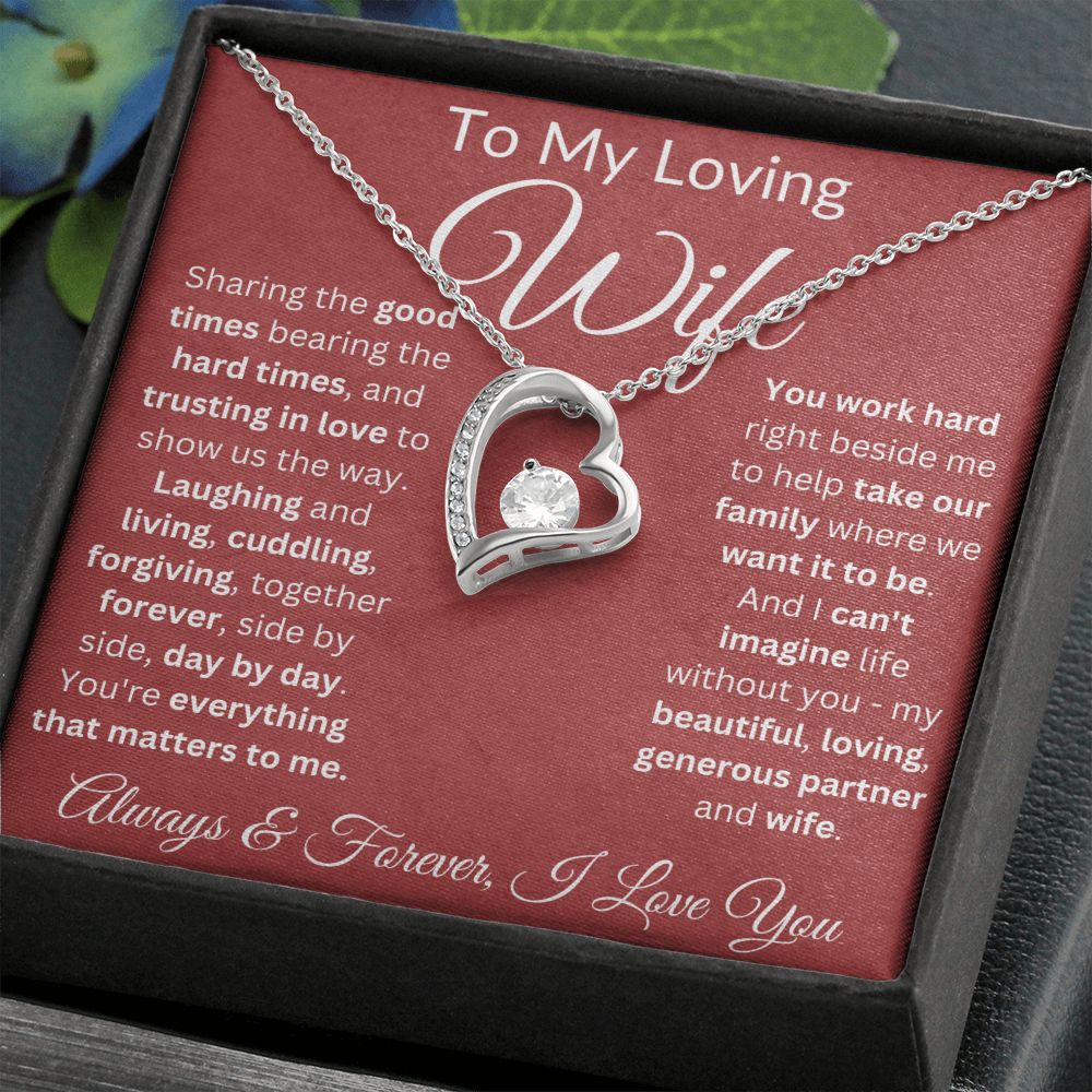 Trust In Love To Show Us The Way - Forever Love Necklace For Wife