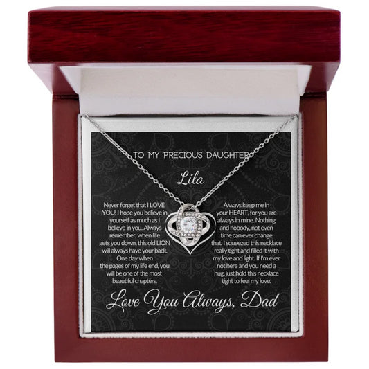 Precious Daughter - My Best Chapter - Love Knot Necklace